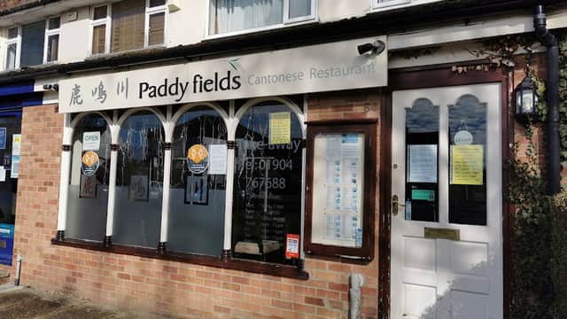 Dining at Paddyfields in haxby
