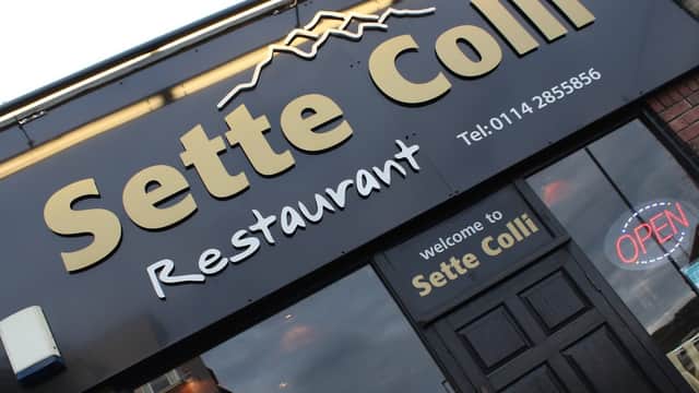 Dining at Sette Colli Restaurant in neepsend