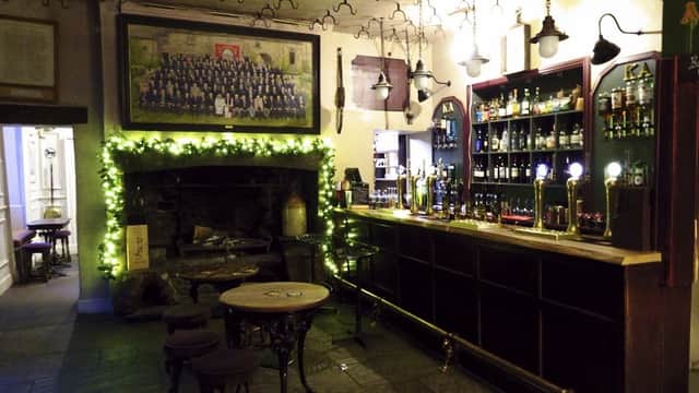 Dining at The King's Arms Hotel in bainbridge