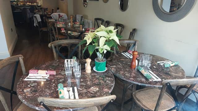 Dining at Valentino's Restaurant in ripon