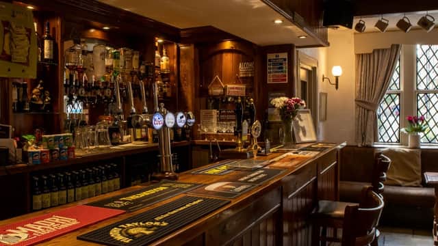 Dining at Crown Inn in pateley bridge