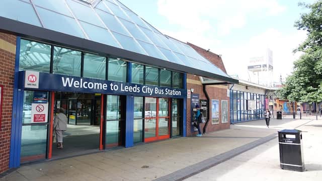 Bus Stop at Leeds Bus Station - Bus Stations in leeds