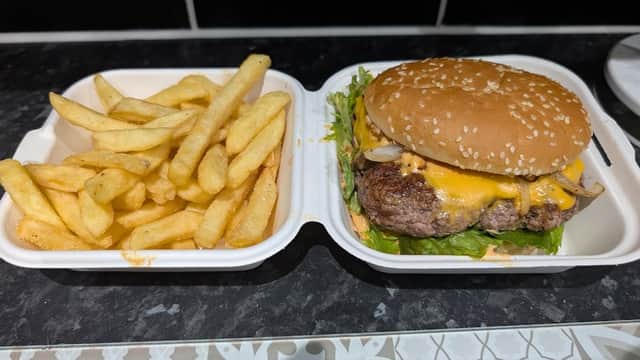 Dining at The Burger Van in castleford