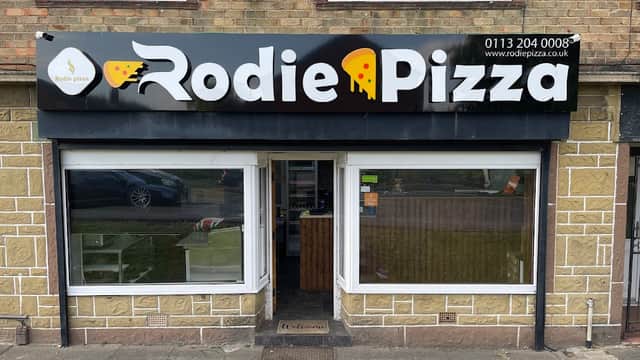 Dining at Rodie Pizza in farsley