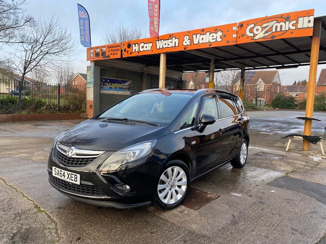 Sparkling hand car wash