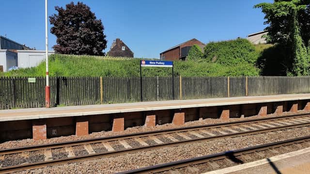 Bus Stop at New Pudsey Station - Bus Stops in farsley