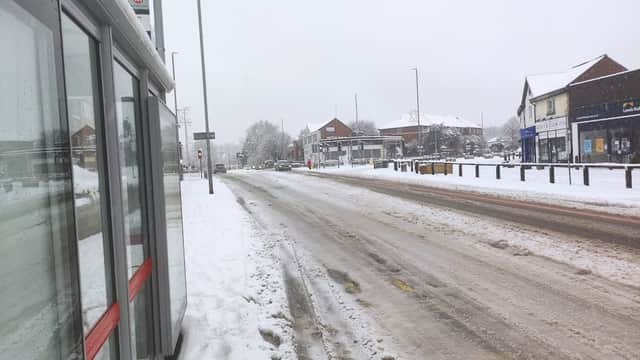 Bus Stop at Moortown Corner (Stop A) - Bus Stops in moortown