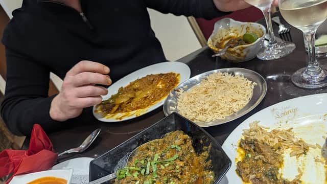 Dining at Spice Lounge in mexborough