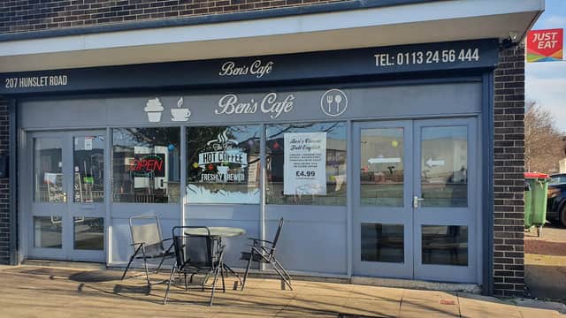 Cafe Ben's cafe Hunslet Road in hunslet