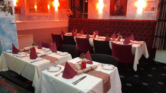 Dining at Haworth Tandoori in cross roads
