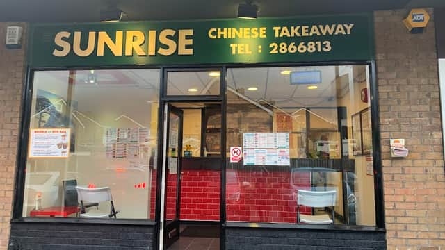 Dining at Sunrise Chinese Takeaway in garforth