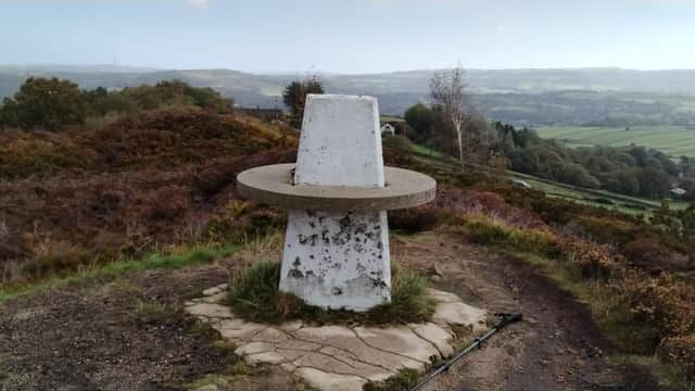 Wolfstones Height Trig point - Historic Site in holme valley