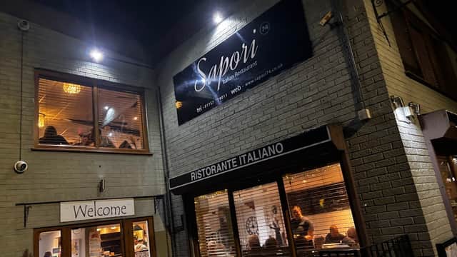 Dining at Sapori Selby in selby