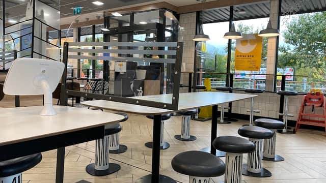 Dining at McDonald's in beeston