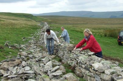 Drystone Walling at Wensley Dales Cottages