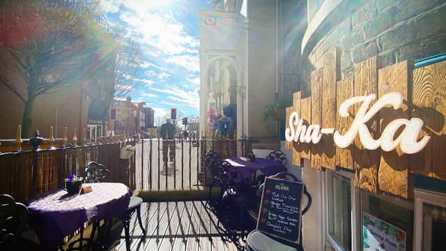 Dining at Sha-Ka Coffee House & Eatery in scarborough