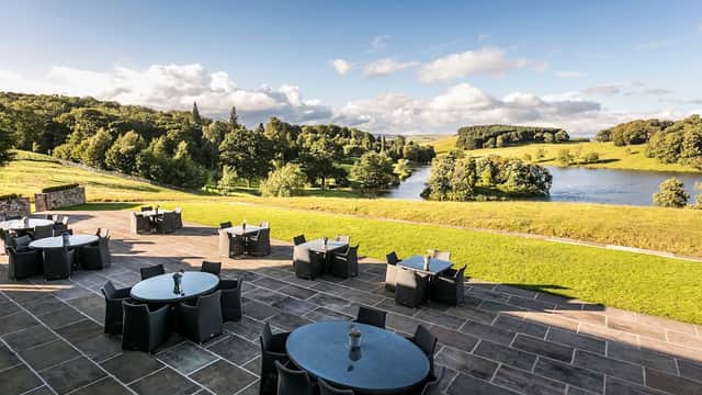 Dining at The View Restaurant in bell busk