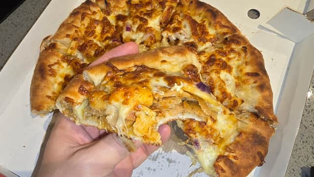 Dining at Atlantis Pizza in holme valley