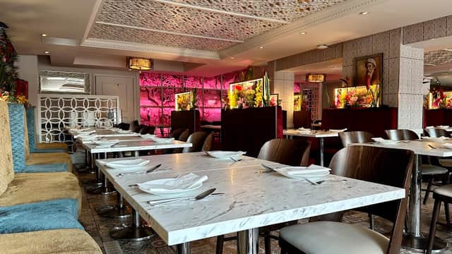 Dining at Akbar's Restaurant in bradford