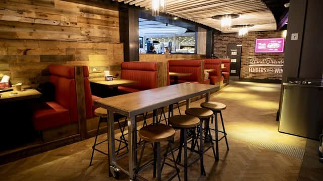Dining at Slim Chickens in carbrook