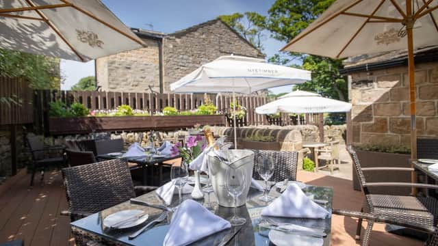 Dining at The Timble Inn in timble