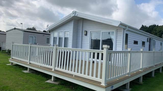 Accommodation at 8 BIRTH LODGE ON CAYTON BAY HOLIDAY PARK in cayton