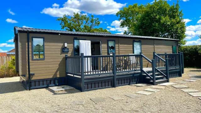 Accommodation at Hollins Stable Lodge at Hollin Barn Lodge Park in thirsk