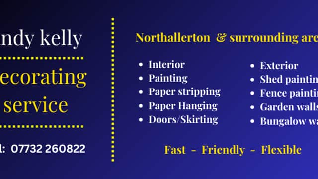 Andy Kelly Decor and Handyman services - Painters & Decorators in northallerton
