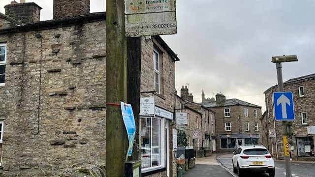 Hawes Post Office - Bus Stops in hawes