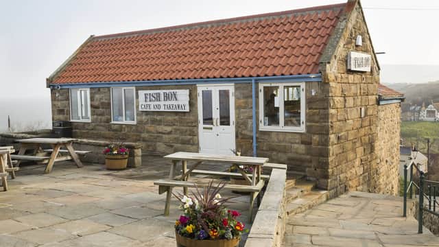 Dining at Fish Box in whitby