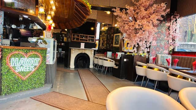 Dining at Hayat Restaurant & Sweet centre in alverthorpe