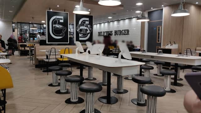 Dining at McDonald's in barnsley