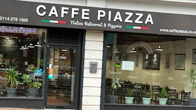 Dining at Caffe Piazza in sheffield