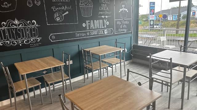 Dining at Smokies' cafe and takeaway in barnsley