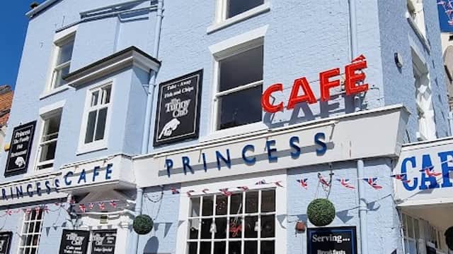 Dining at Winking Willy's Famous Fish & Chip Shop & Cafe in scarborough