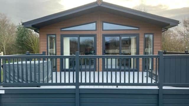 Accommodation at Blue Bell Lodge with Hot Tub Malton in little habton