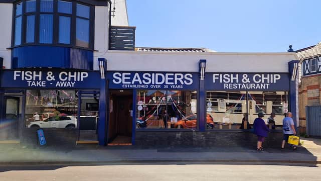 Dining at Seasiders Fish & Chips in withernsea